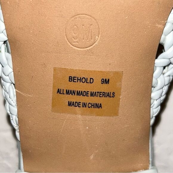 Sincerely Jules Behold Woven Slip On Mule Slide Shoes - Picture 7 of 8